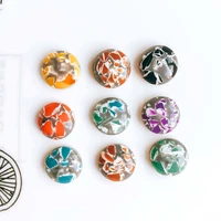12mm resin glass cabochon stone fit earring pendant base jewelry components diy material 60pcs