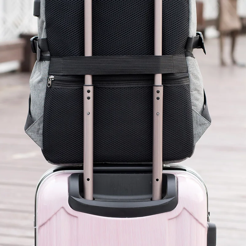 

2021 Design men laptop backpack male notebook school bags for boys travel backpack usb Charging bag Business Travel Mochila