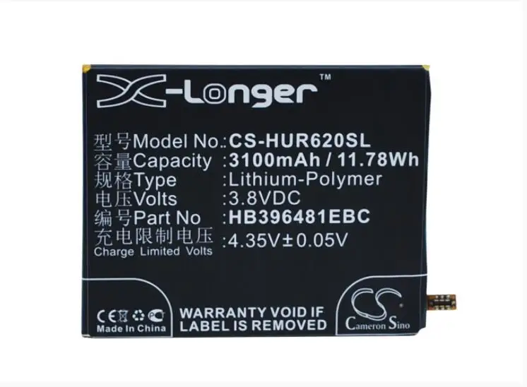 Аккумулятор Cameron Sino 3100 мАч для HUAWEI Ascend Y6 2 Y6II BG2 W09 CAM AL00 L03 L21 L23 TL00 TL00H UL00|Аккумуляторы