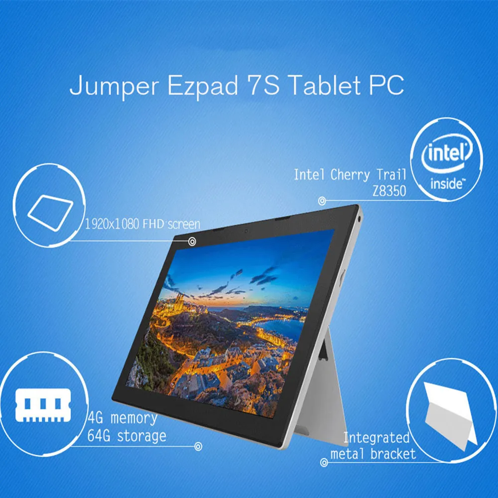Jumper Ezpad 7 s планшетный ПК 10 8 дюймов Intel Cherry Trail Z8350 четырехъядерный процессор 1 44-1 92