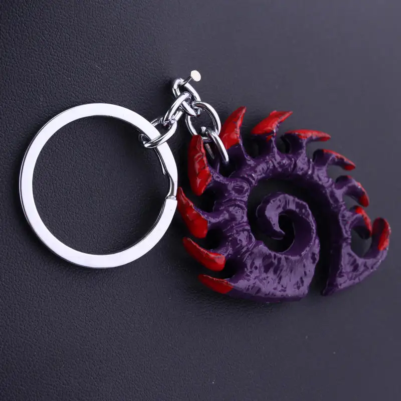 Dongsheng Горячая игра StarCraft 2 Zerg логотип металлический брелок для мужчин ювелирные