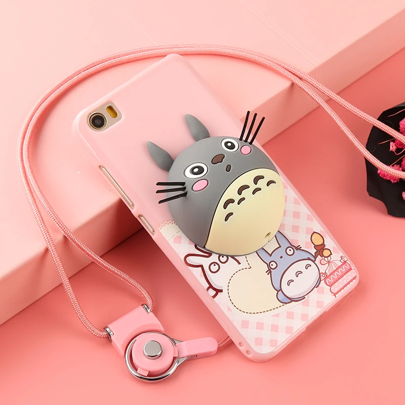 Для xiaomi mi5 чехол сo шнуром мультфильм 3D Симпатичные из мягкого ТПУ плотный с