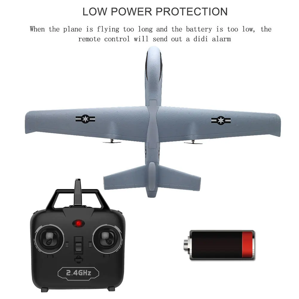 Летающая модель планеров RC самолет 2,4G 2CH Predator Z51 пульт дистанционного управления RC самолет размах крыльев пена ручная метательная игрушка-планер самолеты