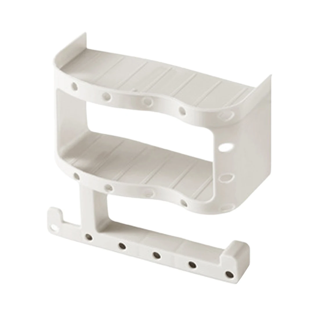 Bathroom Double layer Paper Phone Holder with Shelf Mobile Phones Towel Rack Toilet Paper Holder Tissue Box Plastic storage Rack