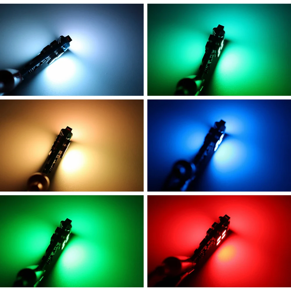 YSY 1 комплект Canbus 12 в RGB T10 3535 10 SMD светодиодные лампы автомобильный индикатор зазор