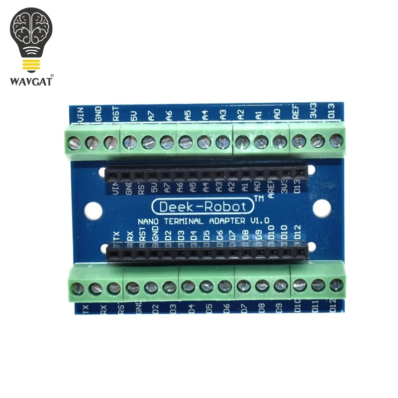 Плата адаптера терминала WAVGAT для Arduino Nano 3 0 V3.0 AVR ATMEGA328P|Интегральные схемы| |