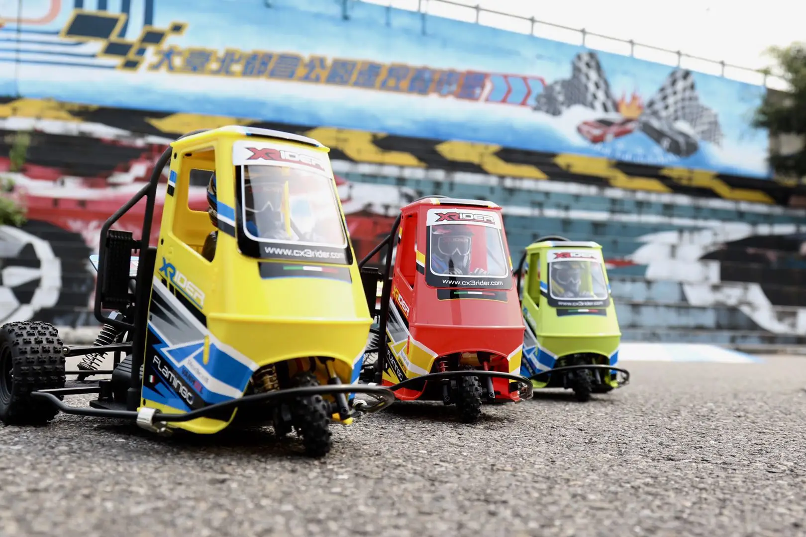 Забавный RC X Rider Фламинго 1/8 2 4G 2WD Rc автомобиль Электрический трехколесный