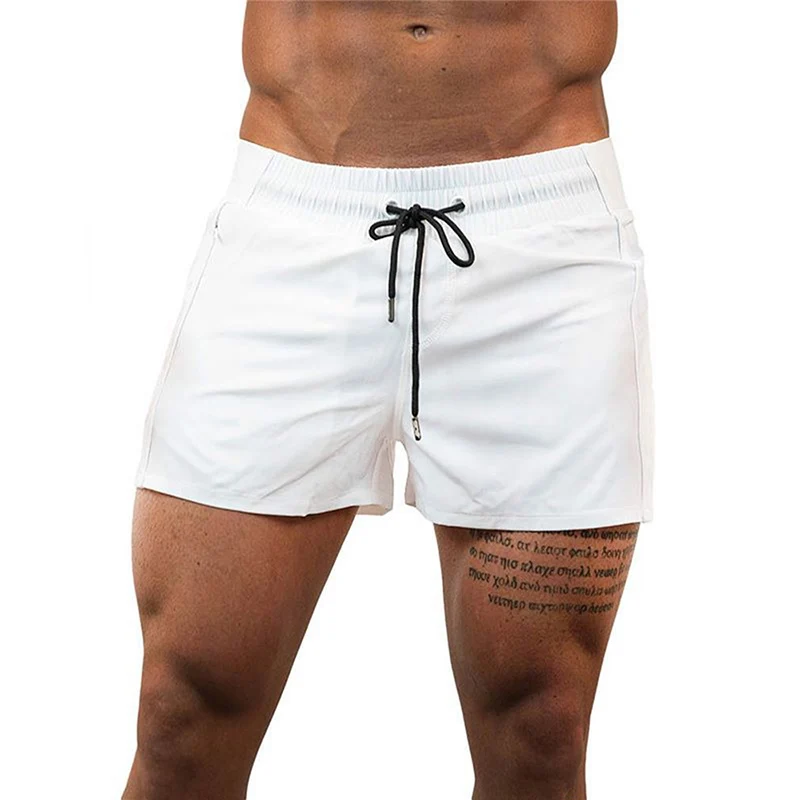 Мужские шорты для фитнеса и бодибилдинга летние повседневные крутые пляжная