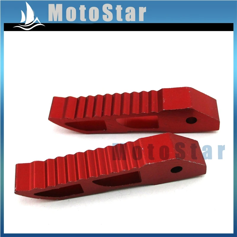 Красный ЧПУ Алюминиевый подножки для ног Мини Мото Карманный Байк 47cc 49cc |