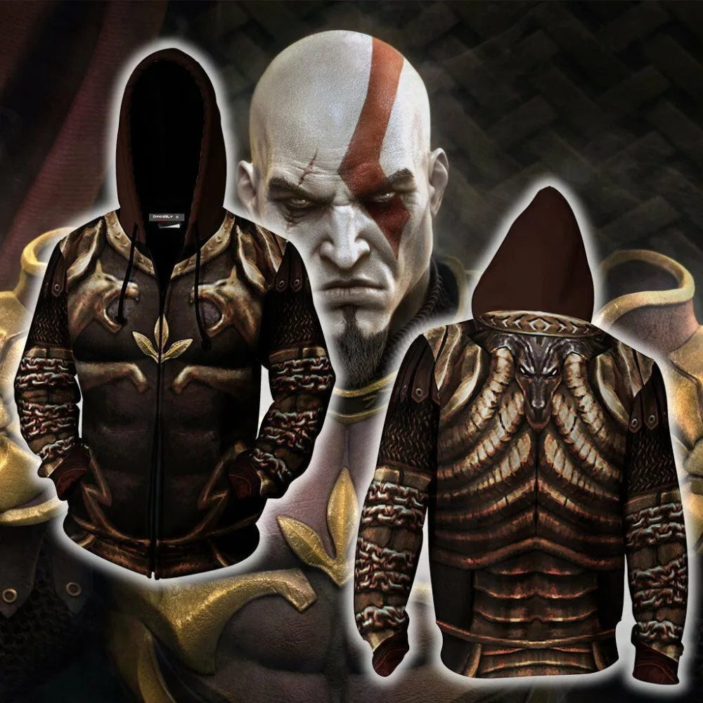 CostumeBuy игра God of War II Косплей Костюм Кратос Броня молния куртка с капюшоном пальто свитер L920