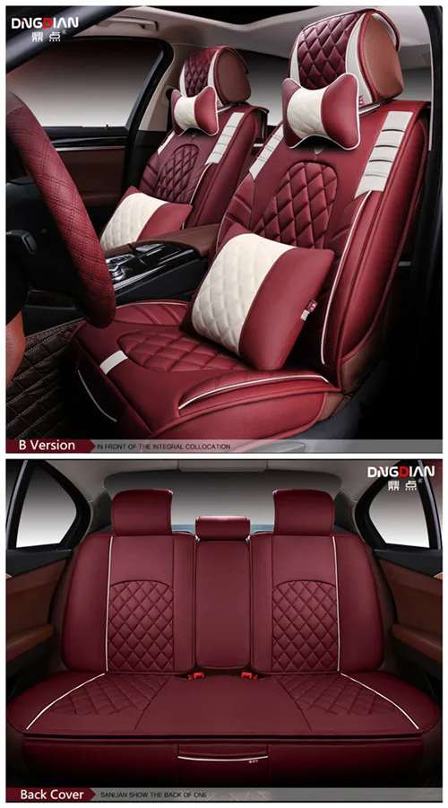 3D Стильный чехол для автокресла для Toyota Camry Corolla RAV4 Civic Highlander Land cruiser 200 Prado 150 120 Prius verso - Название цвета: Version B