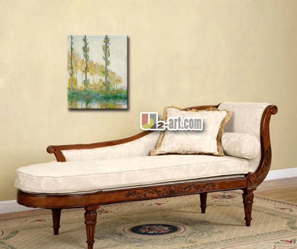 Тополя окрашенные Клодом монетом высокое качество искусство повесить на офисную