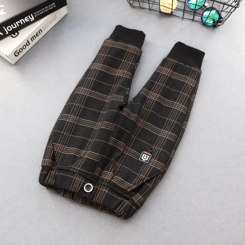 INS/Лидер продаж, штаны для маленьких мальчиков От 1 до 5 лет детские штаны Бархатные Брюки с карманами весенне-осенние зимние теплые штаны для маленьких девочек всесезонные