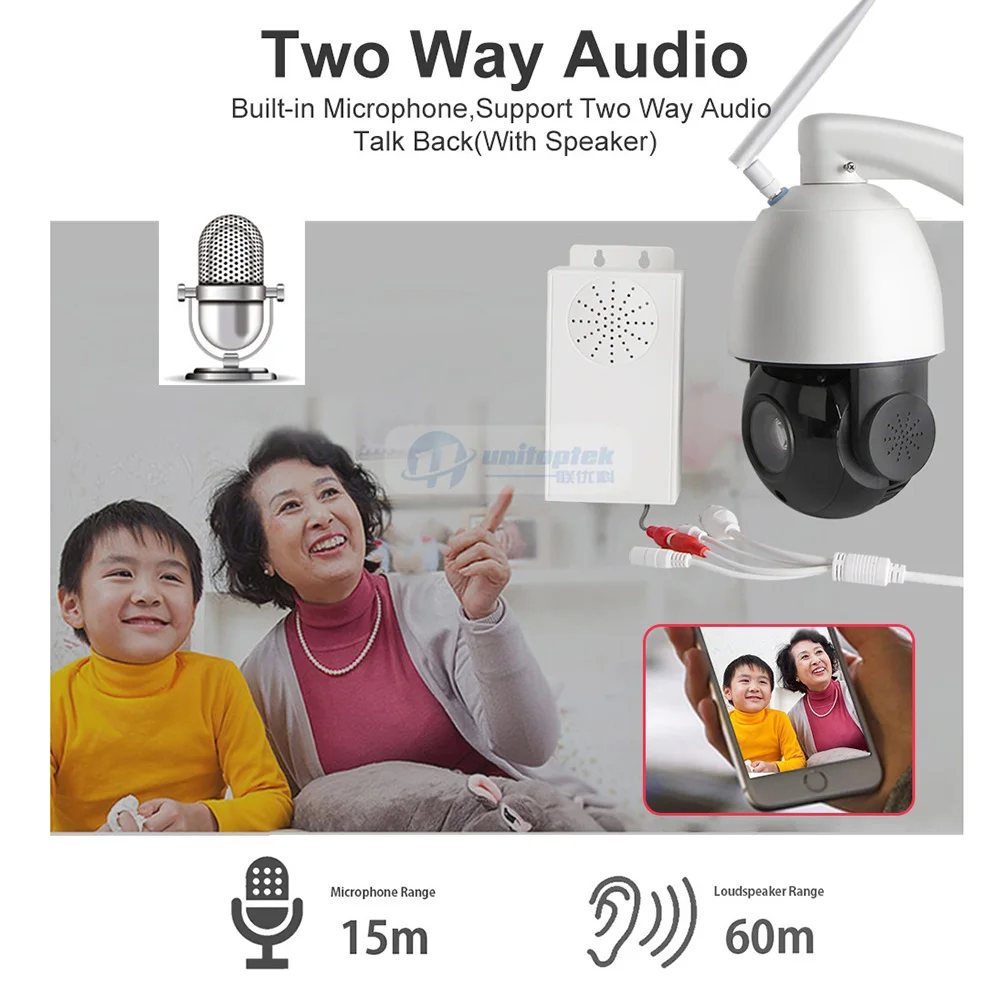 20X оптический зум wifi PTZ ip-камера наружная водонепроницаемая IP66 1080 P 2MP Cam 80 m IR