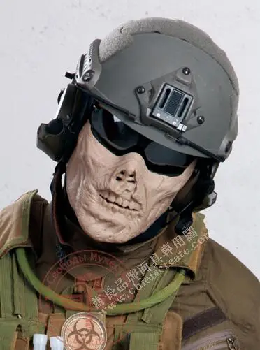 Tactical Mask 2 Страшная маска зомби на половину лица из смолы для Хэллоуина, маскарада, косплей, 4 цвета, тактическая защитная маска CS для улицы - Цвет: Tactical Mask 2