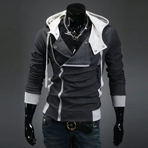 Мужское пальто на молнии для активного отдыха куртка с длинным рукавом теплая