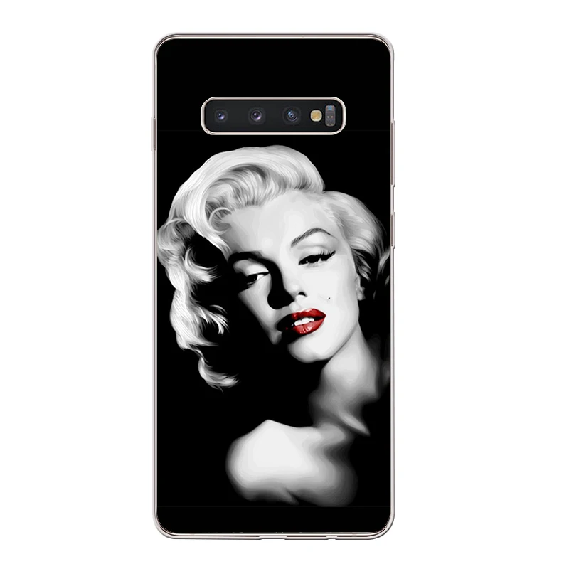 Ciciber чехол для Samsung Galaxy S10 S10e + S9 S8 S7 S6 S5 Edge Plus телефона Note 9 8 5 мягкий TPU Мэрилин Монро |