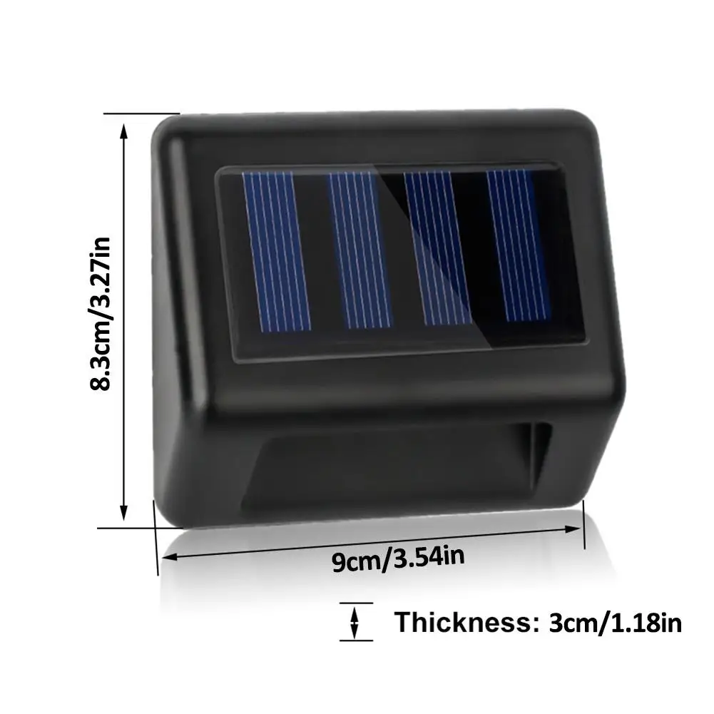 2 шт./лот 3 LED Солнечный Свет Лестницы водонепроницаемый из нержавеющей стали путь
