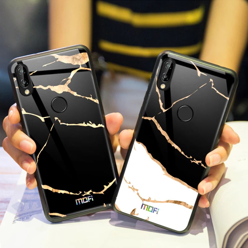 Для huawei P20 lite чехол MOFI для nova 3e мраморный закаленное стекло P20lite полный Чехол