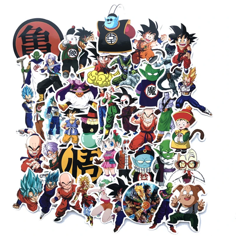100 шт. аниме Dragon Ball наклейки бомба Супер Saiyan Goku Наклейка для сноуборда багажа