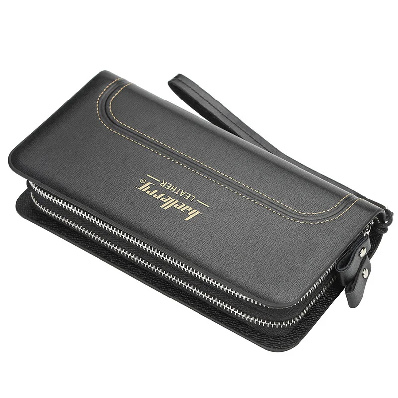 

Baellerry Business Phone Wallet Luxury Brand Big Capacity Coin Purse Smart Long Zipper Wristlet Male Wallet Men Clutch Bags