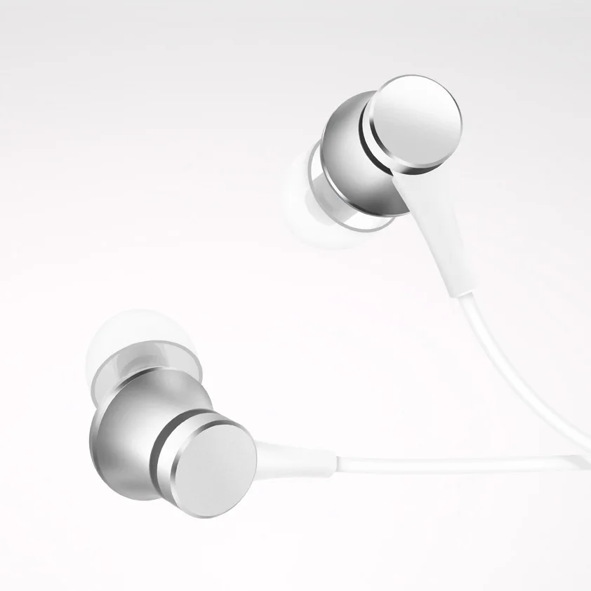 Оригинальные Xiaomi Piston Basic стерео наушники-вкладыши 3,5 мм с микрофоном гарнитура для Xiaomi 5 5S Mp4 Mp3 PC для iphone 6 6s plus - Цвет: Silver