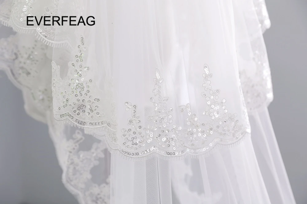 Фата свадебная двухслойная Длинная с гребнем 3 м|long bridal veil|wedding veil with combwedding |