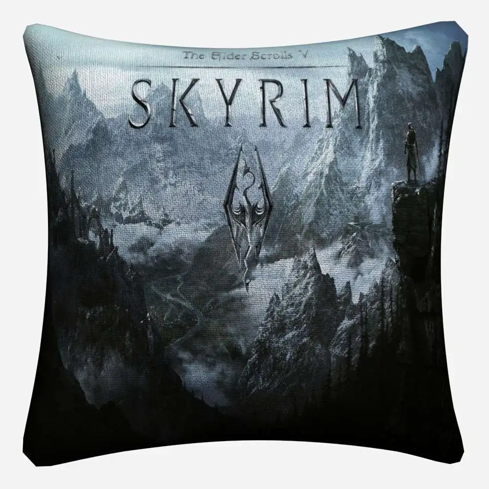 Skyrim The Elder Scrolls игры декоративное постельное белье Наволочка для дивана размером 45*45 см домашний декор пледы наволочка almofada - Цвет: 6