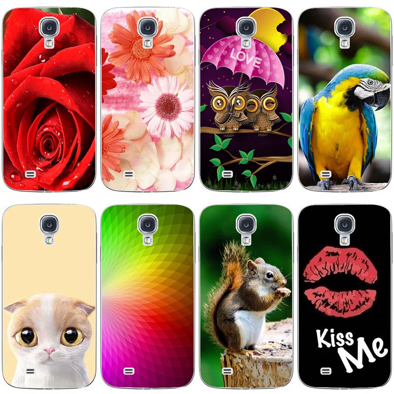 Мягкий ТПУ чехол с мультяшным котом для Samsung Galaxy S4 Mini силиконовый S 4 чехлы задняя