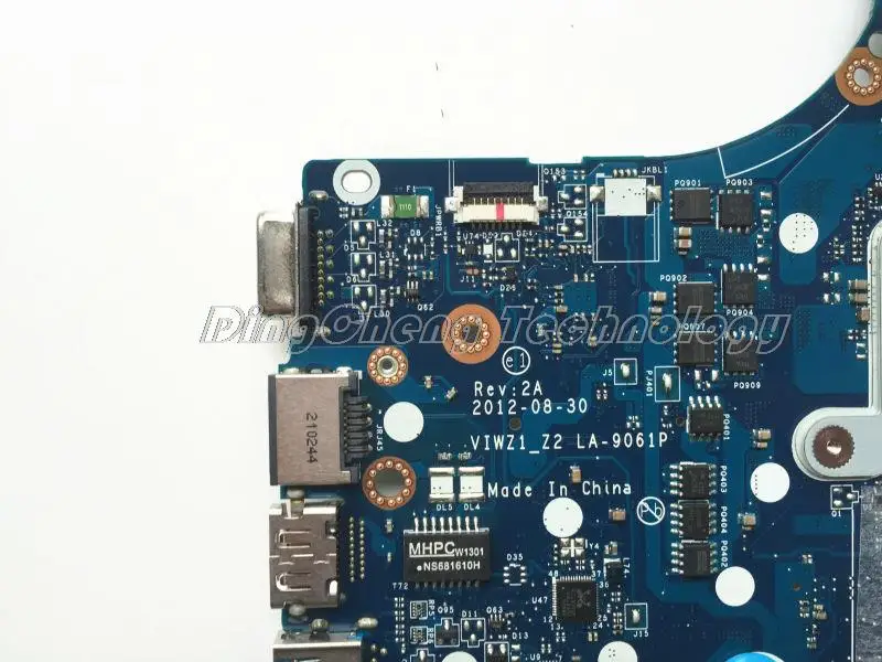 

Laptop Motherboard For Lenovo Z400 P400 VIWZ1-Z2 LA-9061P 11S90002 DDR3 GT635M non-integrated graphics card 100% tested