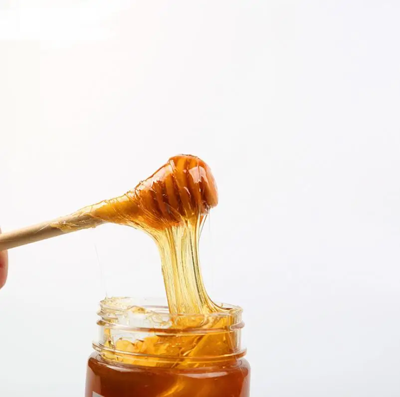 Деревянный Мёд Рукояти Ковша мешалки для банку поставить длинной ручкой