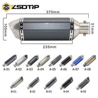 zsdtrp universal motorcycle dirt bike exhaust escape modified scooter ak exhaust muffle fit for most motorcycle atv