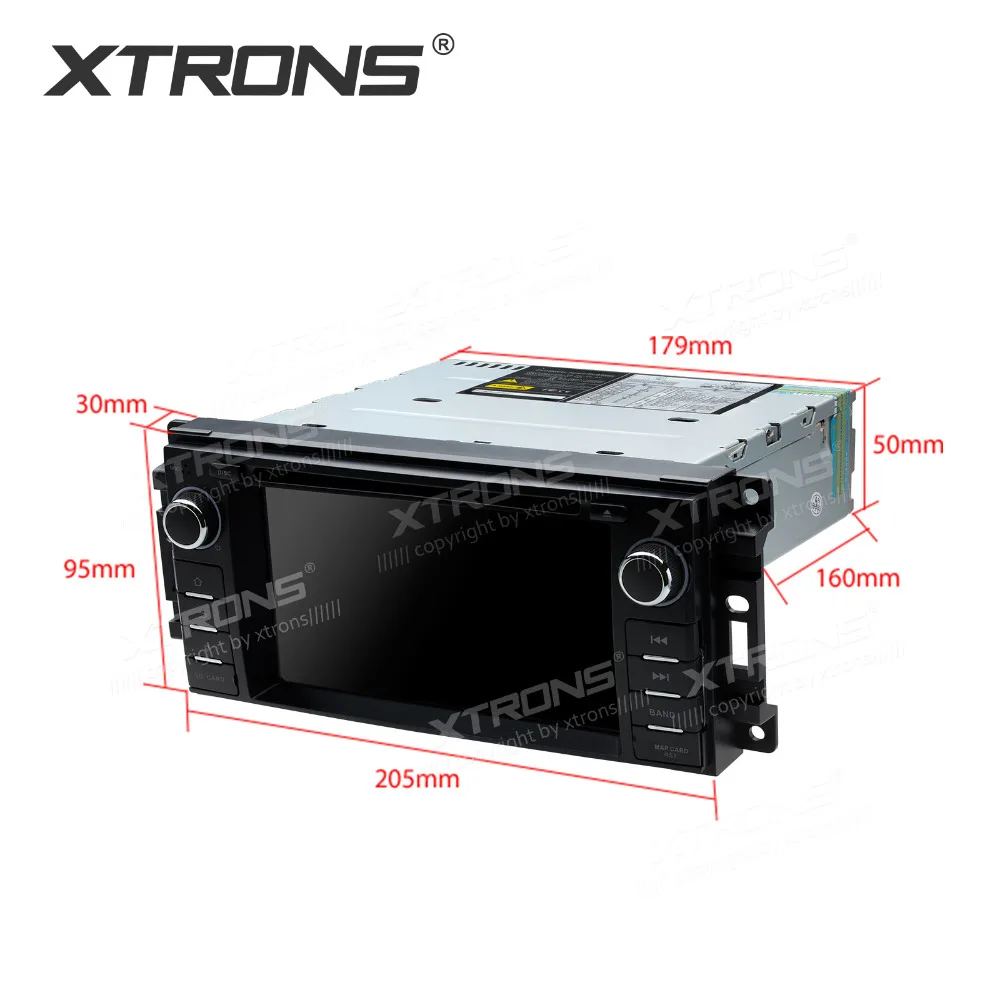 XTRONS 6 2 дюймов 1 din gps навигация Радио стерео автомобильный DVD плеер для Jeep Commander Wrangler