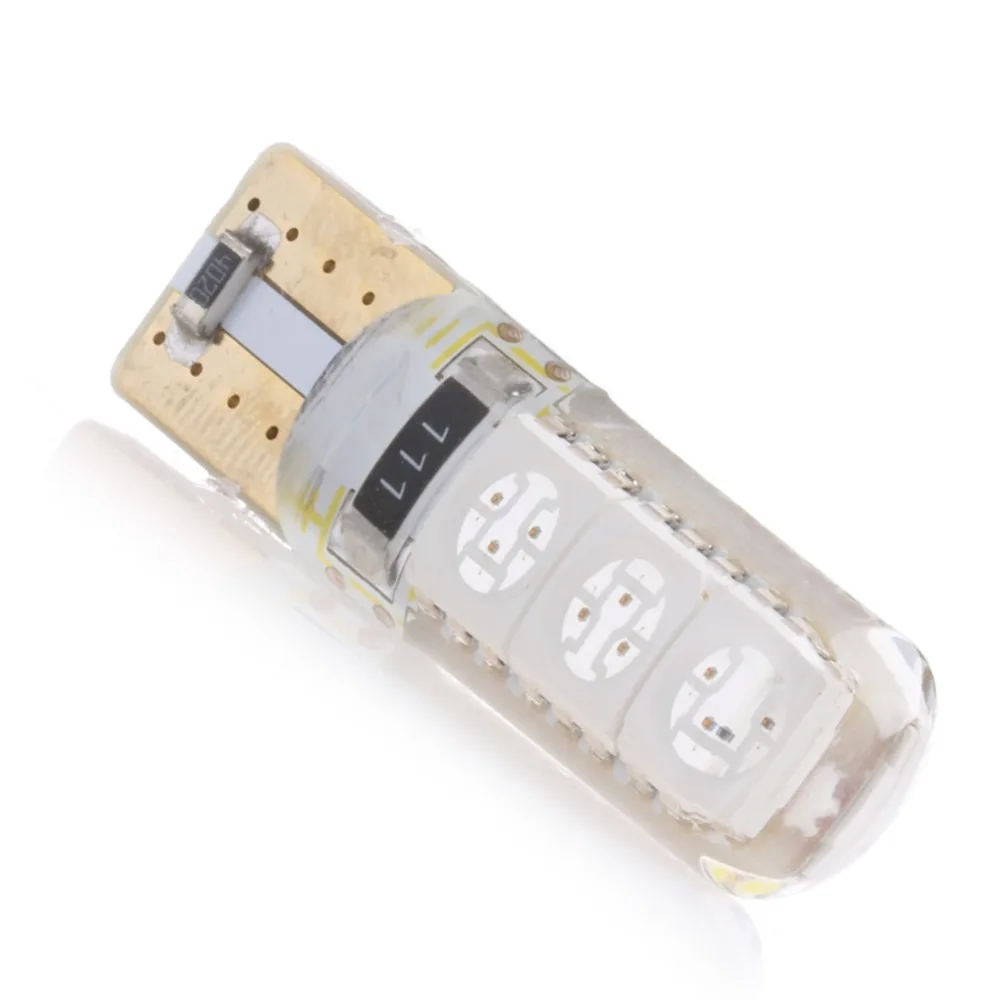 1X 12В T10 W5W силикагель 5050 6SMD 168 автомобильный красный светильник s светодиодный