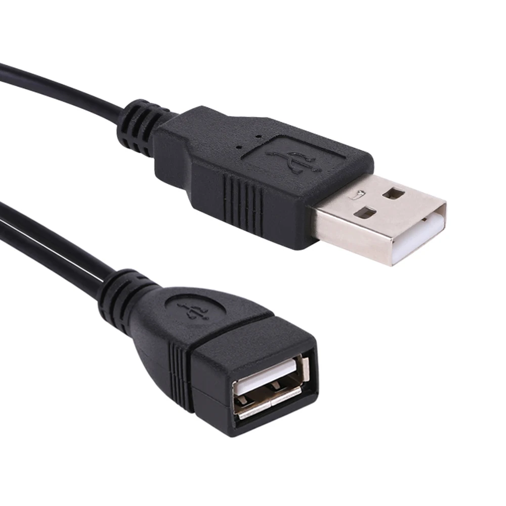 USB 2 0 A Женский до двойной Мужской концентратор адаптер питания Y сплиттер кабель