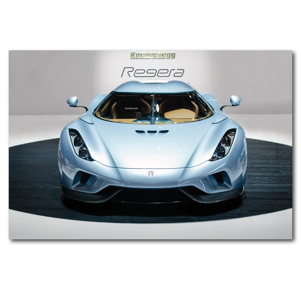 Картина Koenigsegg Regera Supercar настенные художественные плакаты печать на холсте