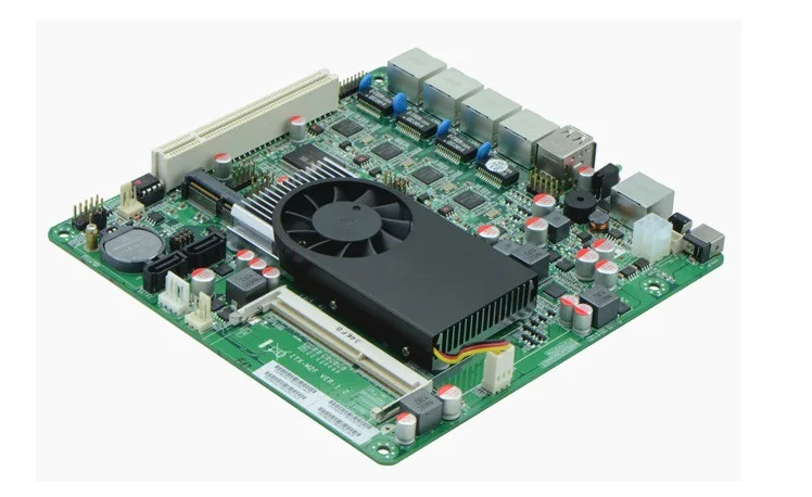 Материнская плата atom D2550 1U сетевой экран 4 lan 1000M мини-itx материнская блок питания 12