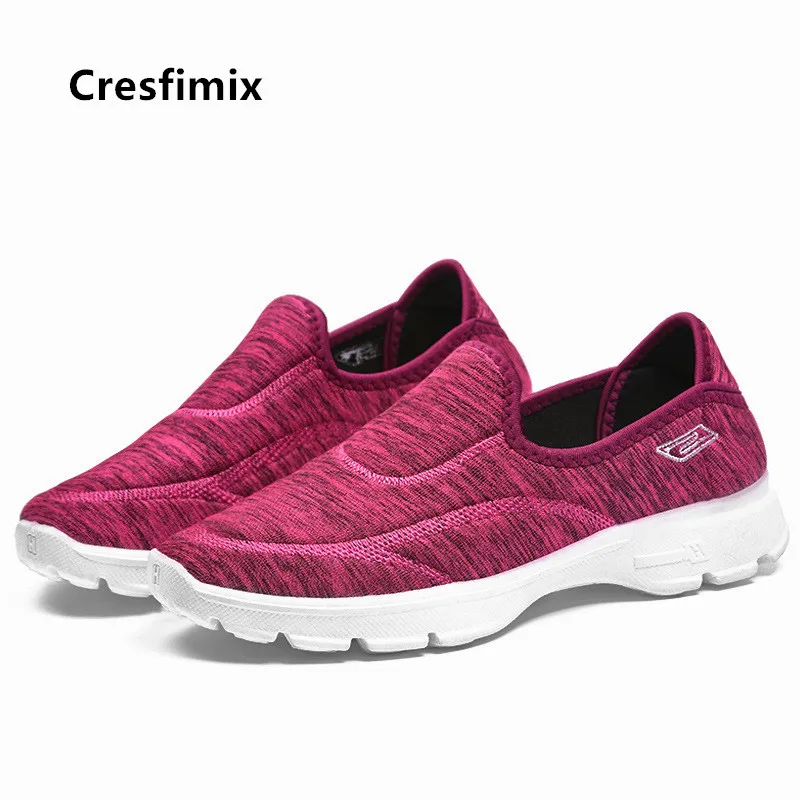 Cresfimix/Женская обувь Милые легкие женские туфли без шнуровки женская нескользящая
