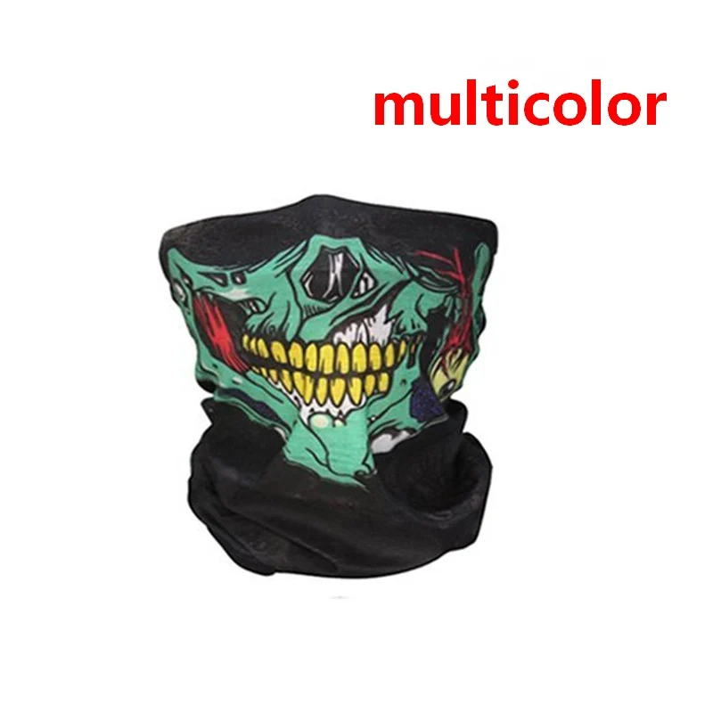 multicolor 100 шт. череп Дизайн многофункциональный бандана лыжного спорта Мотоцикл Байкер Шарф Уход за кожей лица Маски для век - Цвет: multicolor