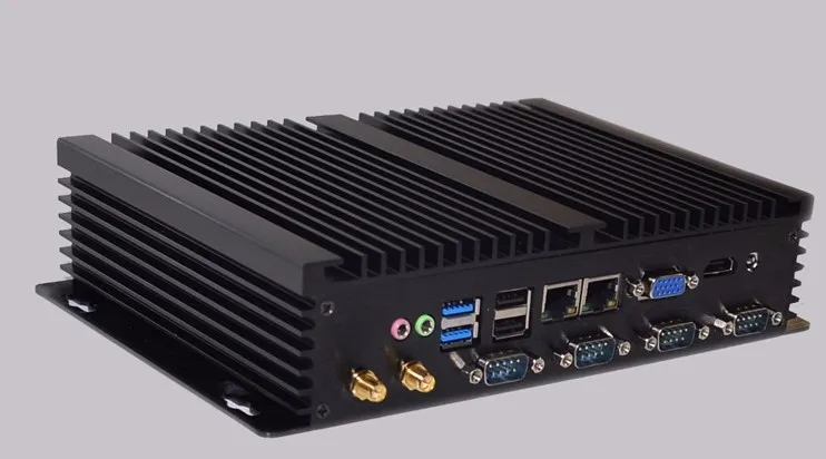 Продвижение промышленный компьютер Intel Core i7 3537u Мини ПК Windows 10 ТВ приставка HDMI VGA Dual