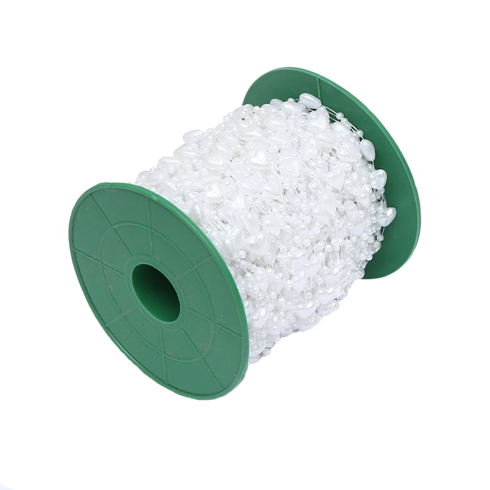 DIY леска букет поставки гирлянда сердце жемчуг практичный юбилей цветы свадебные