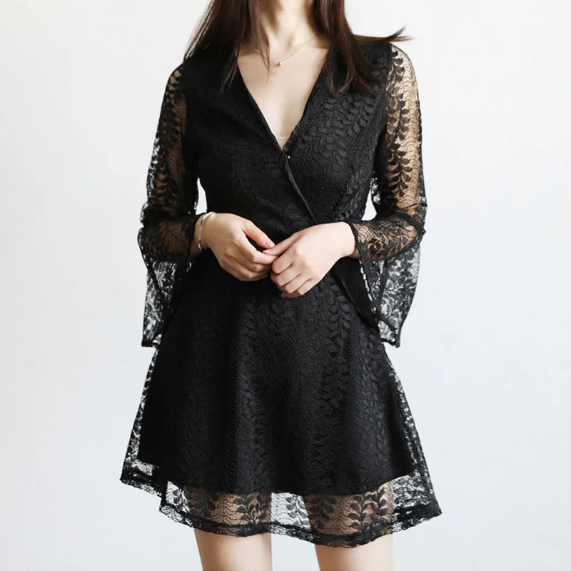 Возможно U черный Белый Цвет винно-красного цвета кружевные v-образная горловина