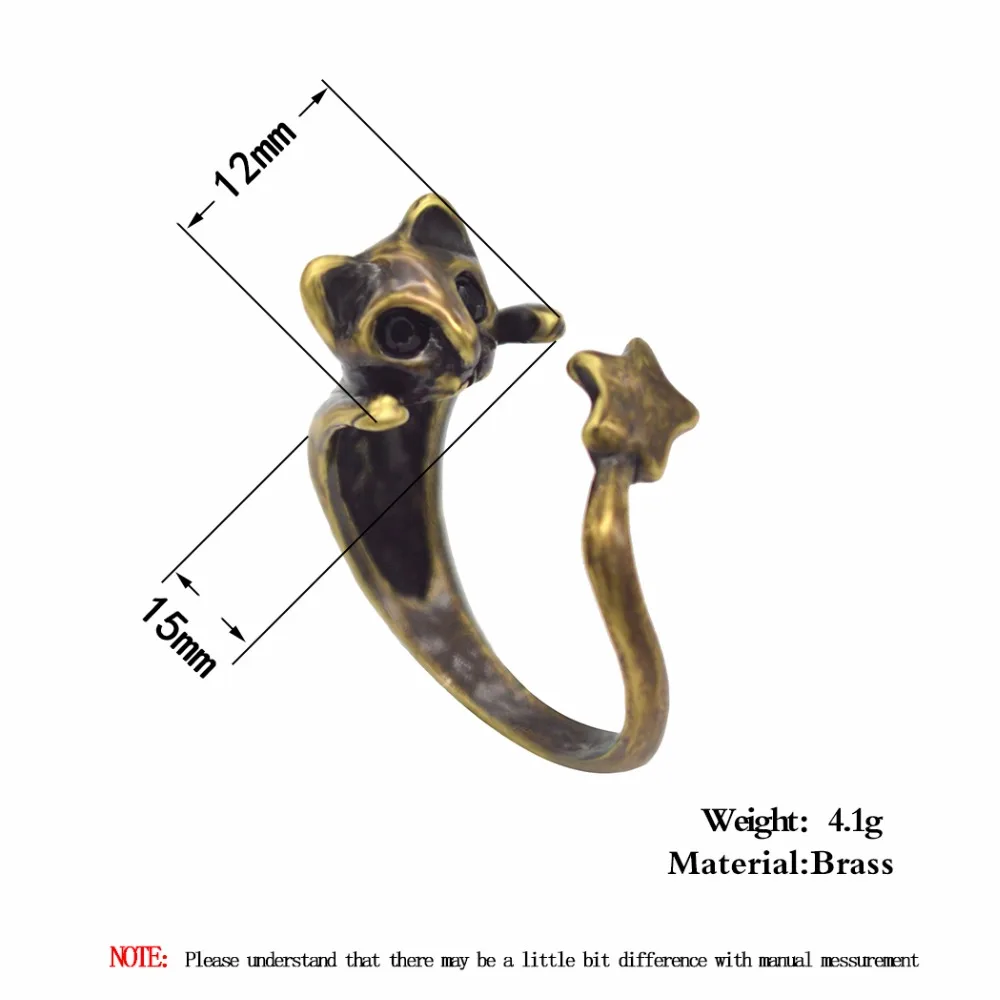 Kinitial оптовая продажа ювелирные изделия Винтажное кольцо с котом Anel Bague Bijoux