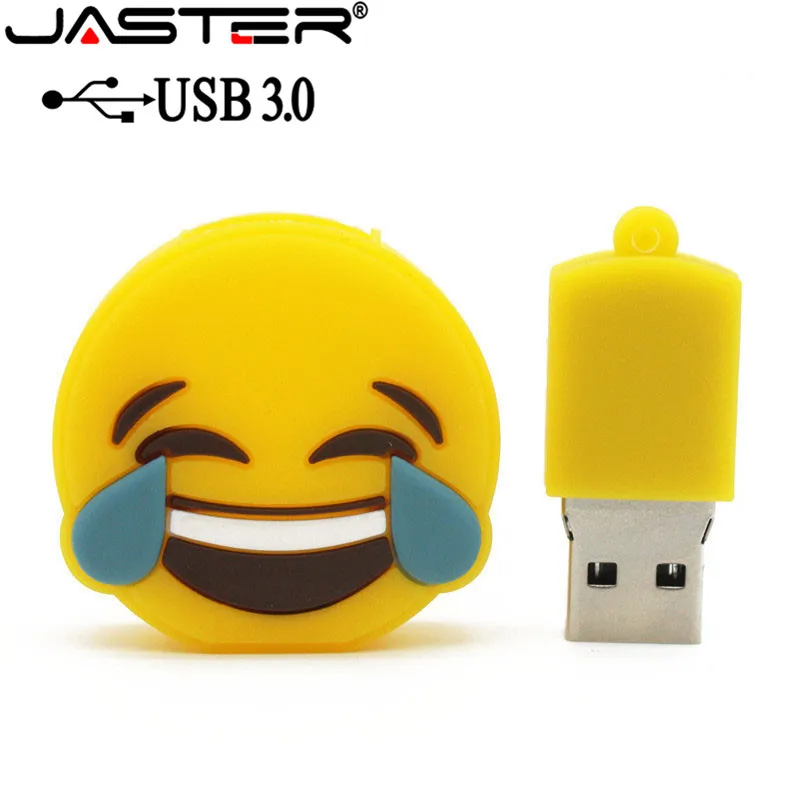 JASTER мультфильм горячий Usb 3,0 высокоскоростной мультфильм смайлик пакет USB флэш-накопитель 64 ГБ 32 ГБ 16 ГБ 8 ГБ 4 ГБ флеш-накопитель фактическая емкость