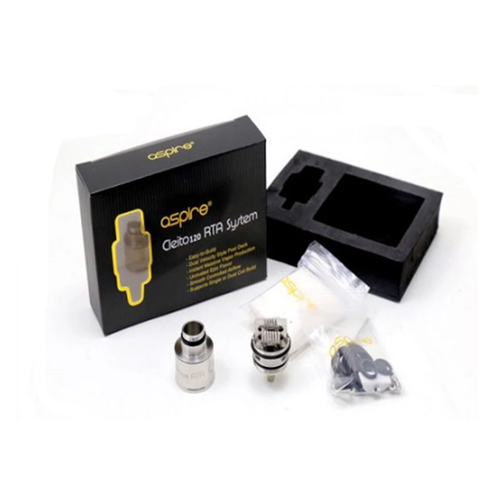 Aspire Cleito 120 RTA катушка встроенная система набор аксессуаров для электронных