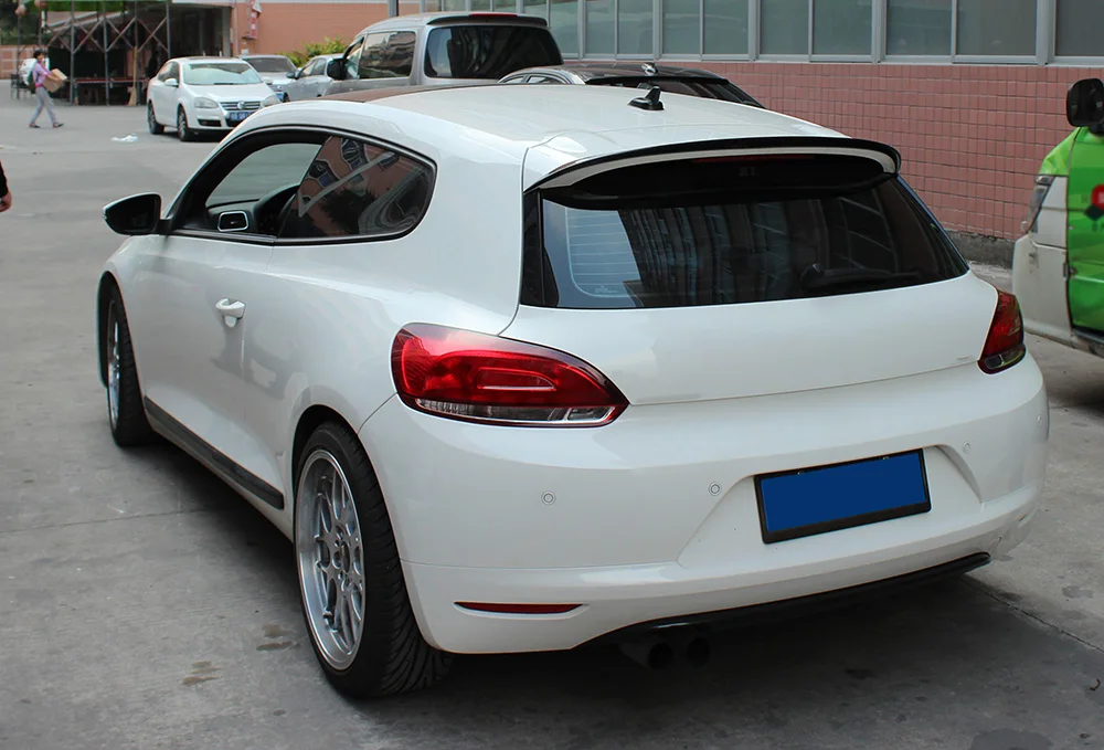 Задний багажник из углеродного волокна, крыша, спойлер, крыло для Volkswagen VW Scirocco, стандартный автомобиль, не R 2008-2013 FRP, неокрашенный