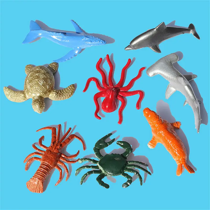 Морские организмы животные модели фигурки Набор фигурок игрушки пластик