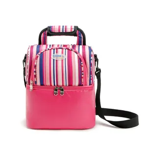 Термосумки из ткани Оксфорд для детского пикника, хлопковые мешки для обеда с жемчужинами, с изоляцией, для хранения свежести продуктов, 9 л