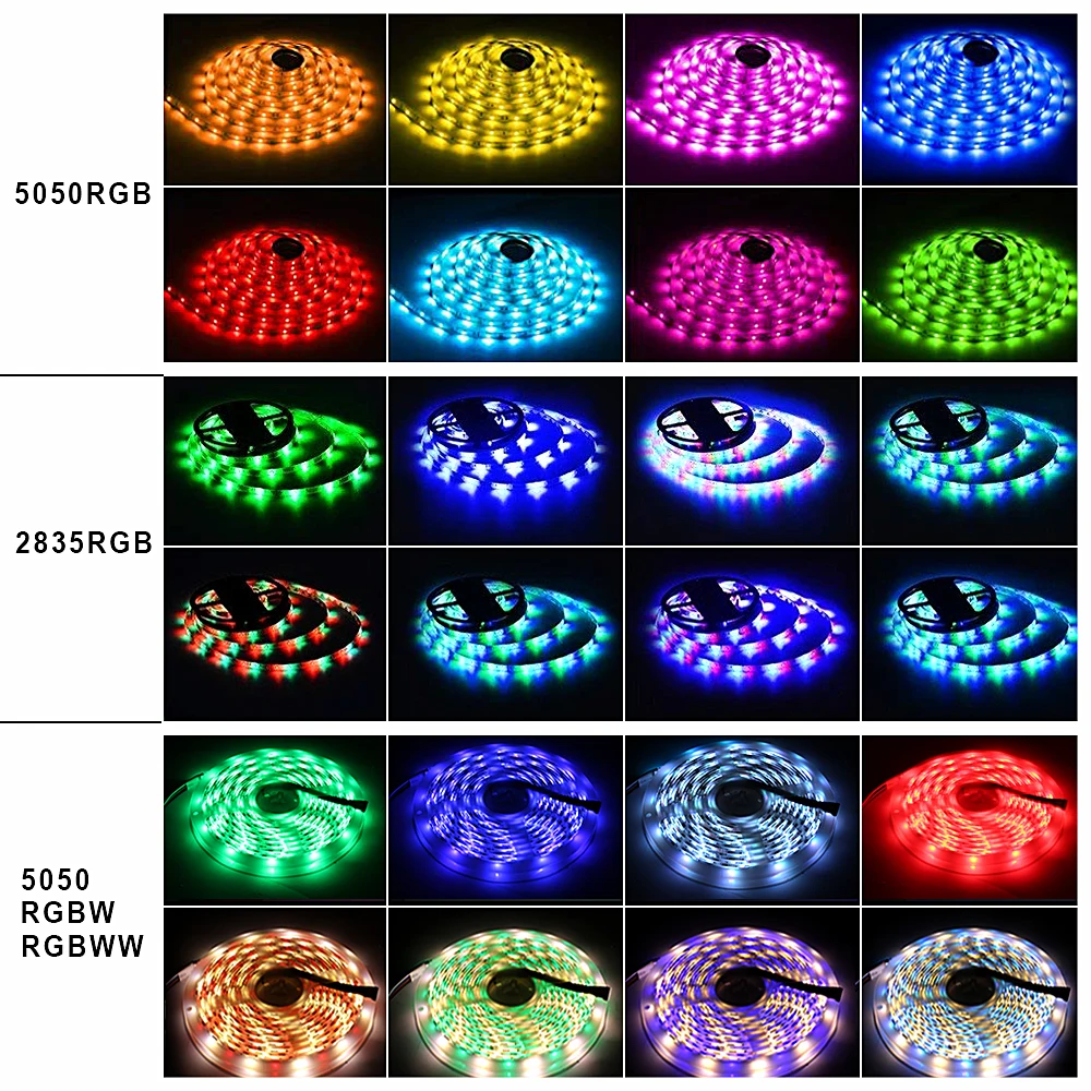 DC 12 В RGB Светодиодная лента Водонепроницаемая 220 В Tira светодиодный Wifi 12 В лента RGB лента 5050 Неоновая Гибкая лента светильник Bluetooth адаптер дистанционного питания