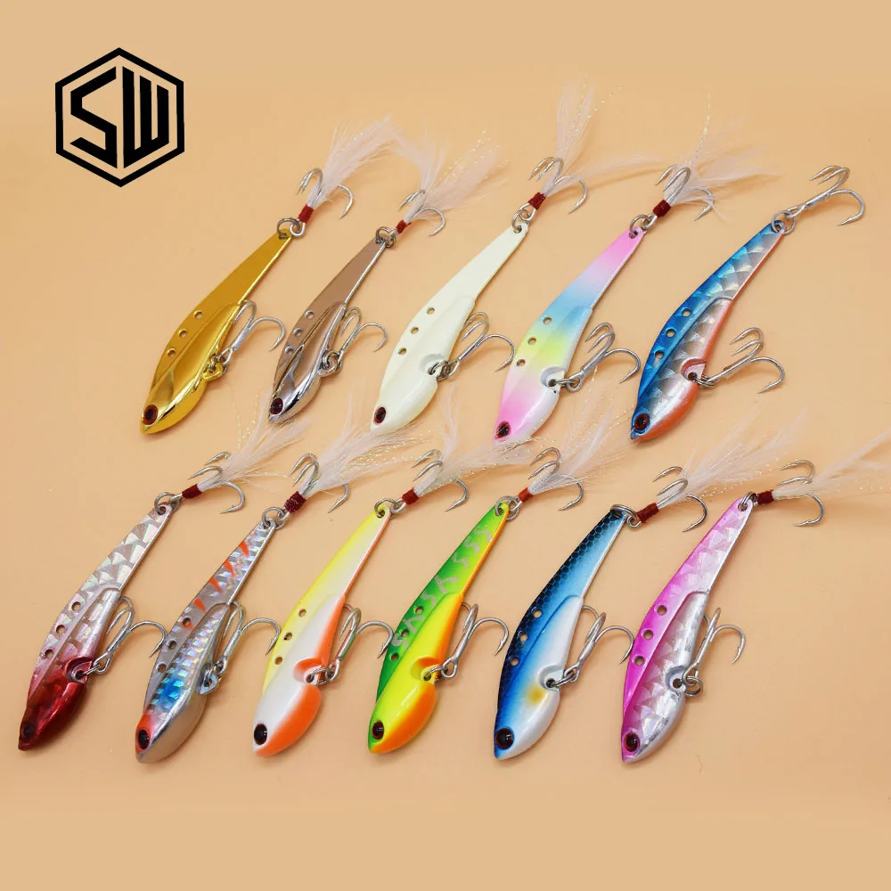 WALK FISH 1 шт. 7 5 см 18 г 25 30 зимние рыболовные приманки металлические VIB жесткие